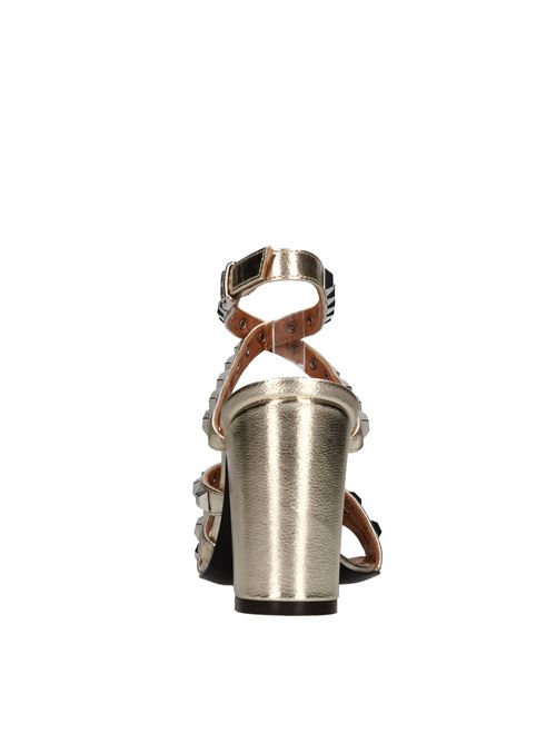 Sandali in pelle VIA ROMA 15 | 3732 LAM.PLATINO